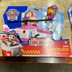 Paw Patrol Pink and White Skye Fire Rescue Chopper